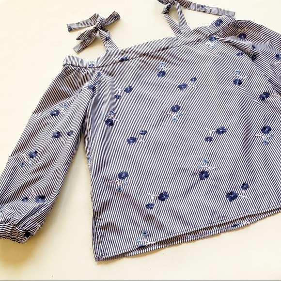 Michael Kors Off the Shoulder Poplin Cotton Top - Picture 9 of 10